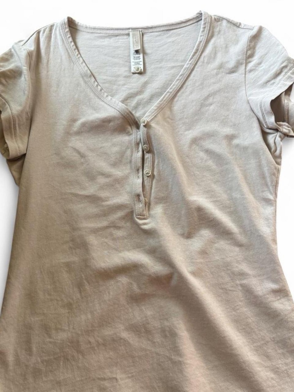 SKIMS Short Sleeve Henley Tee